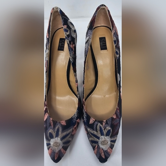 G.I.L.I. Alecia Women's High Heels Size 9.5 Multicolor Embroidered Pointed Toe - Picture 10 of 15